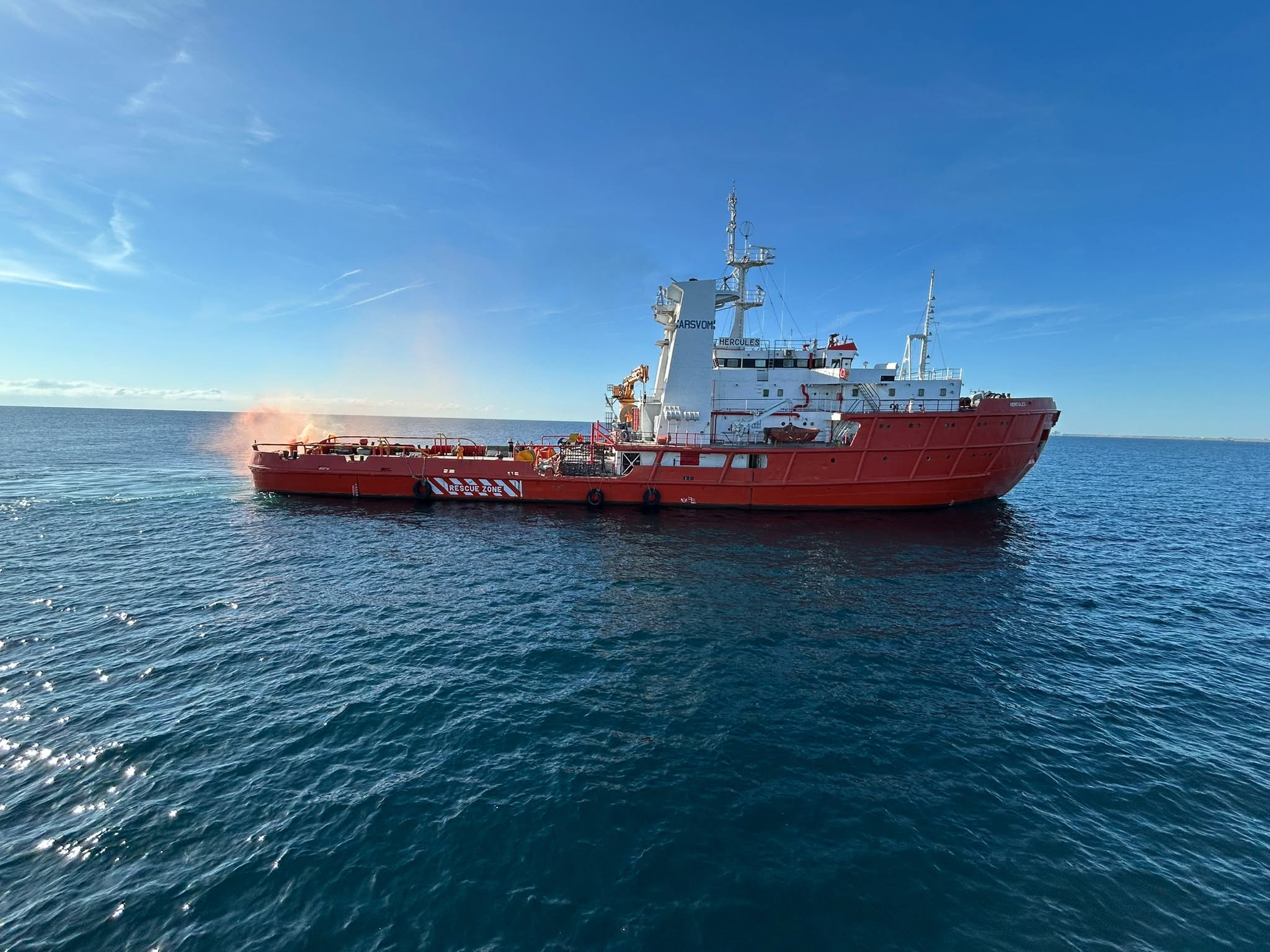 Alertă în Marea Neagră: Incendiu la bordul navei Wine Trader, lângă Sulina