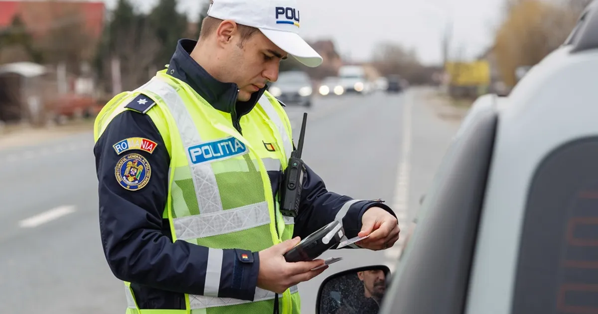 Un șofer de 23 de ani a fost sancționat după ce a fost surprins prin elicopter făcând depășiri interzise