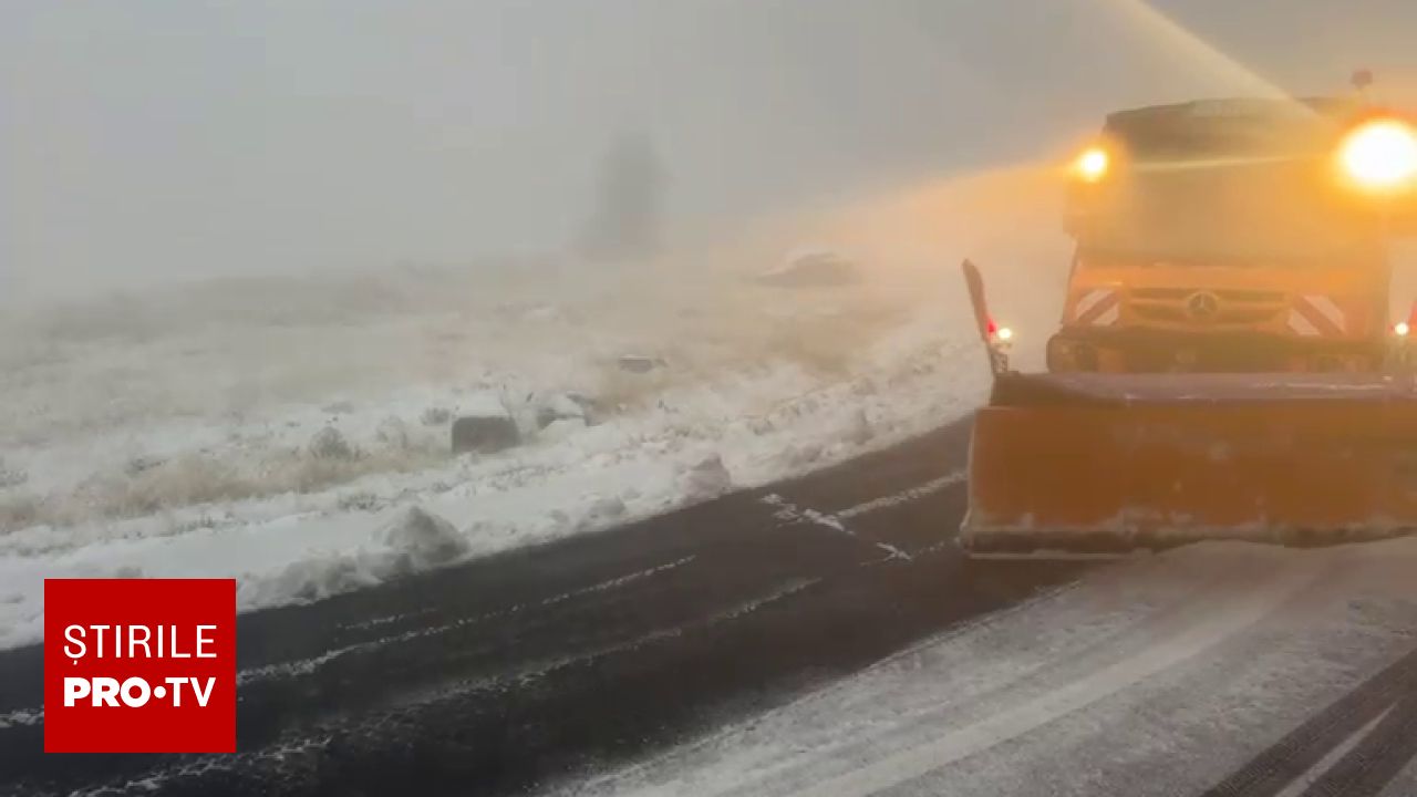 Avertisment pentru șoferi pe Transfăgărășan: ninsori abundente și condiții de circulație dificile