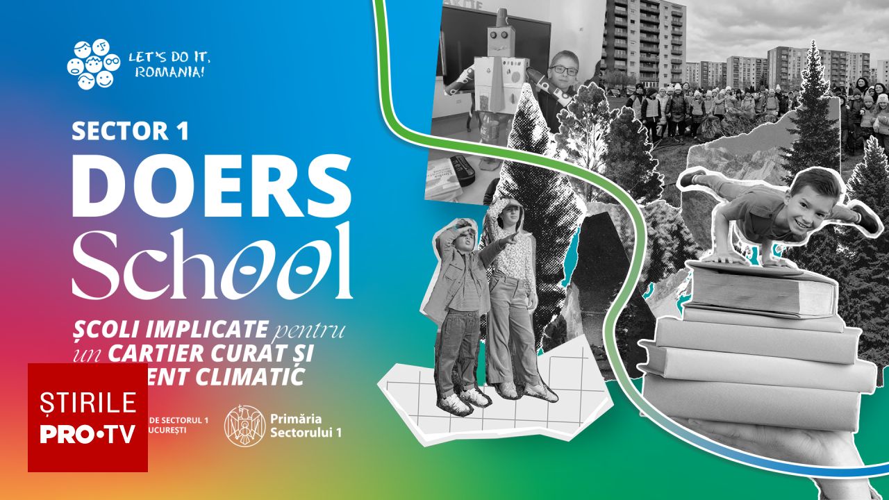 Programul Doers School extinde activitățile ecologice în școlile din Sectorul 1