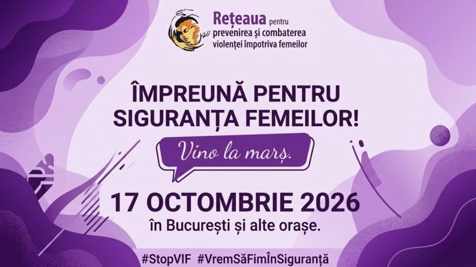 Marșul „Împreună pentru siguranța femeilor” a 12-a ediție în București și în alte nouă orașe din România