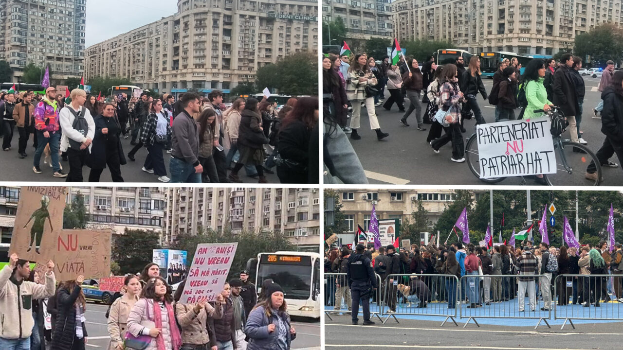 Marș pentru siguranța femeilor în București și alte orașe: cereri de măsuri împotriva violenței