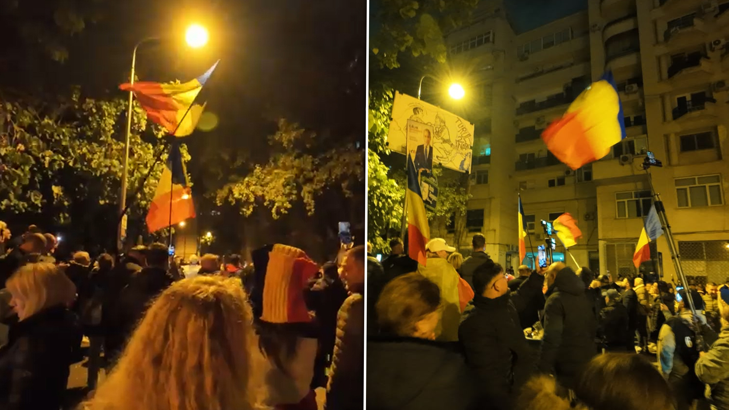 Proteste în fața Arestului Central: 300 de susținători îl cer pe Călin Georgescu
