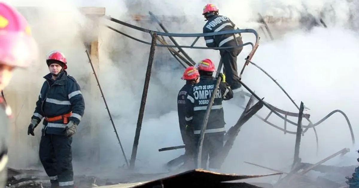 Explozie și incendiu la o fabrică de amidon din Medgidia: două persoane au fost rănite