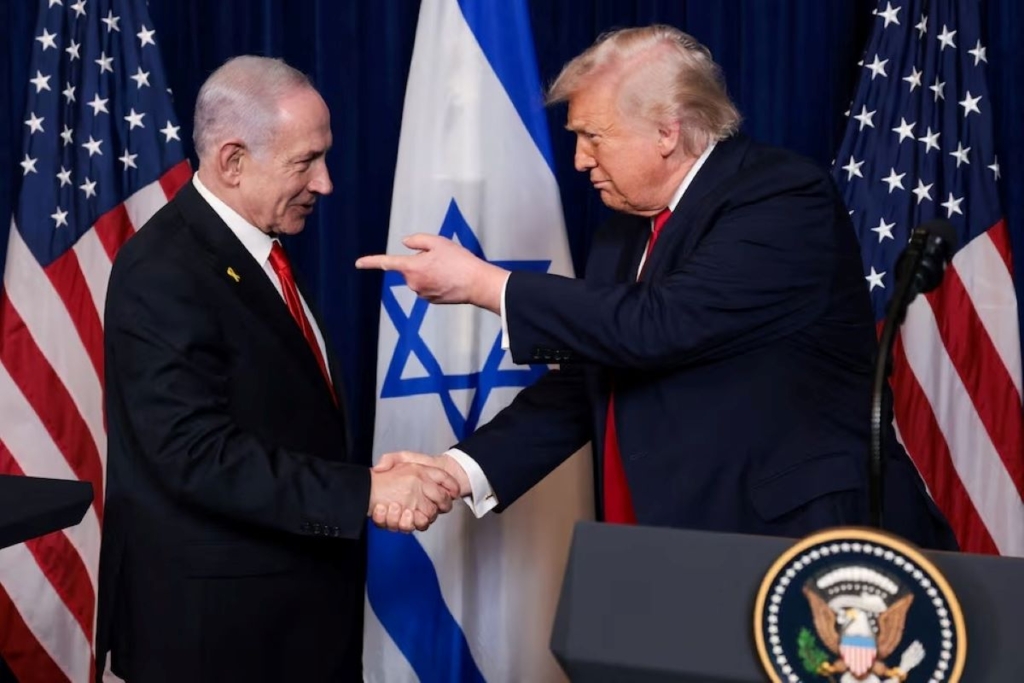 Donald Trump își declară susținerea totală pentru realegerea lui Benjamin Netanyahu în Israel