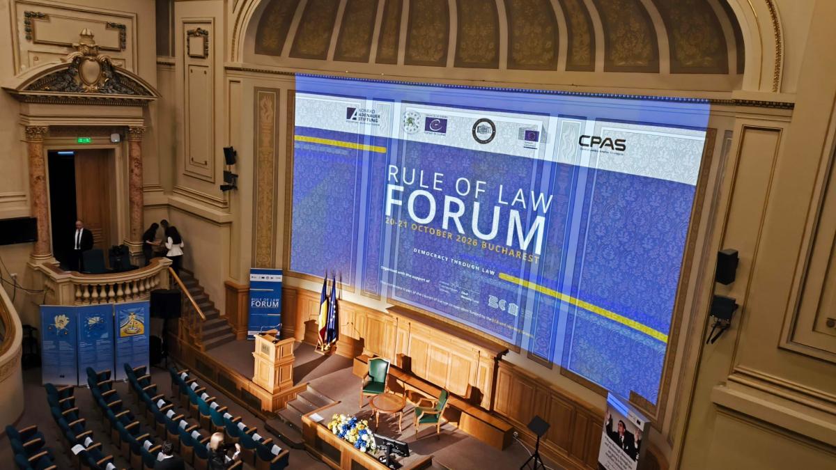 Nicușor Dan participă la Forumul privind statul de drept organizat la București