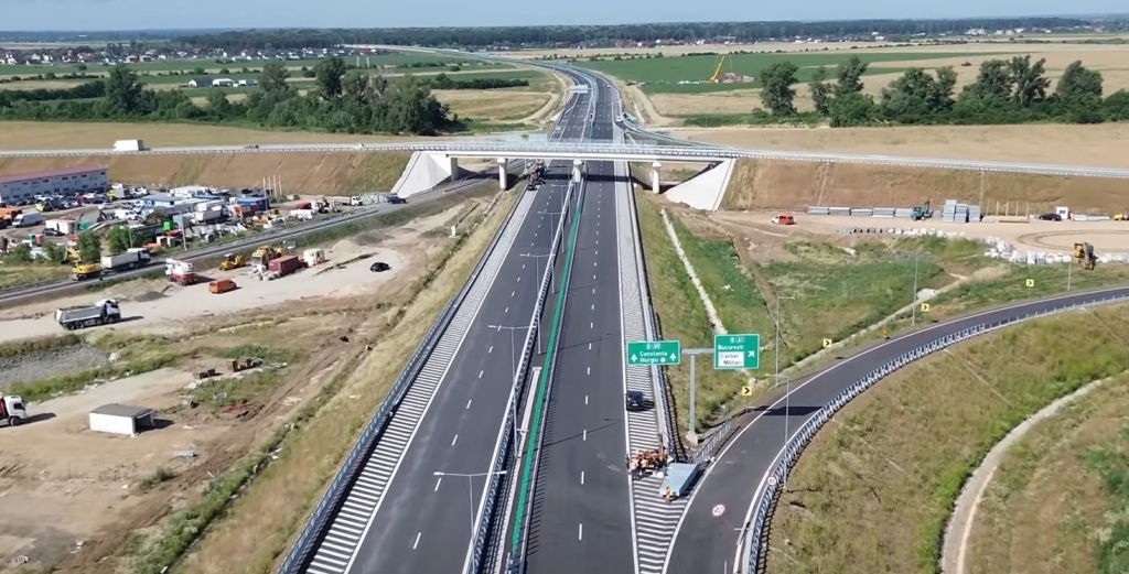 Circulația pe Autostrada A0 Nord se deschide săptămâna viitoare pe încă 13 kilometri