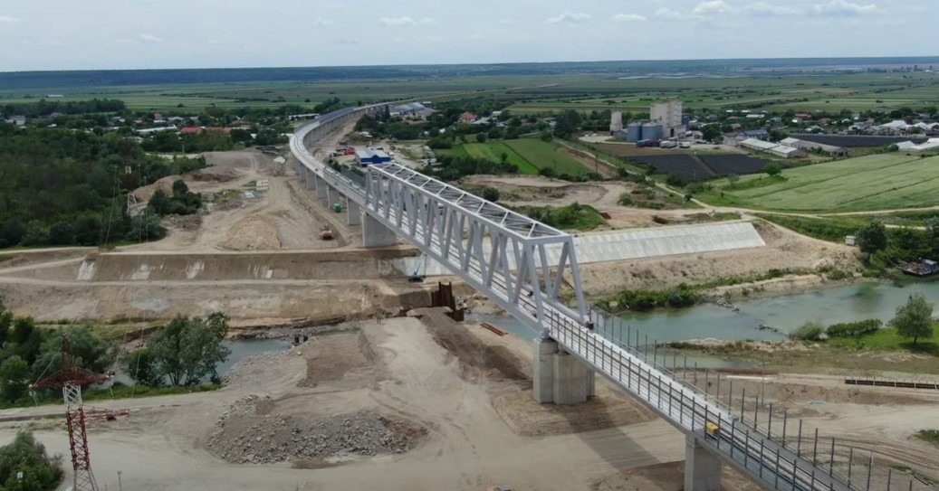 Modernizarea căii ferate București–Giurgiu: lucrările au ajuns la 19% din stadiul fizic
