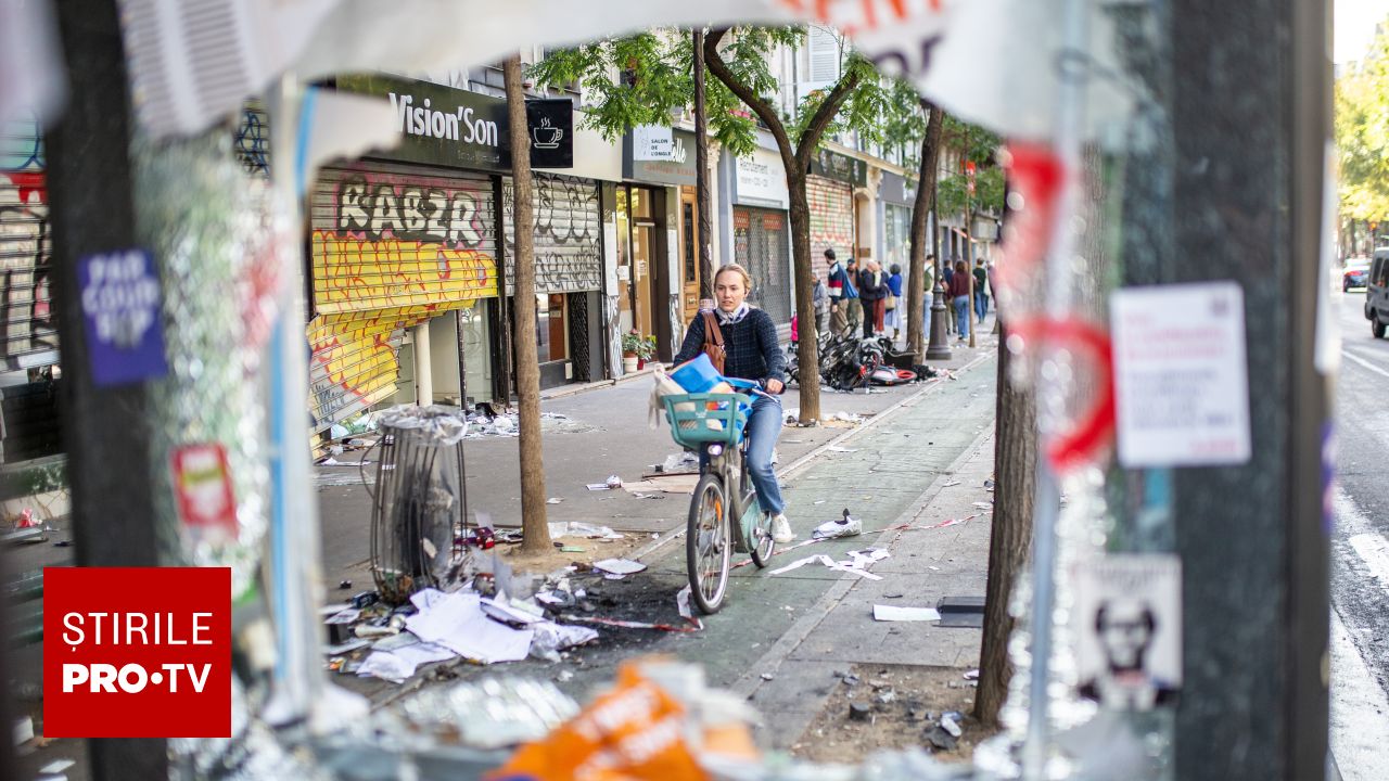 Violențe masive în Franța: peste 200 de sucursale bancare și mii de magazine au fost distruse