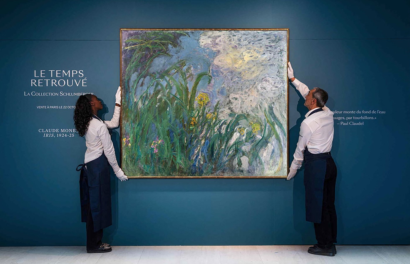 Tabloul „Iris” al lui Claude Monet a fost vândut cu o sumă record la o licitație de la Paris