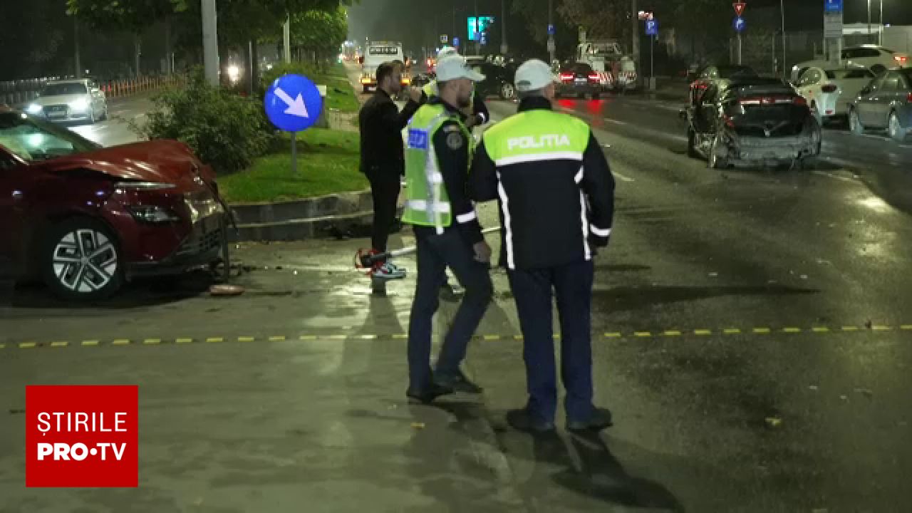 Accident în lanț pe bulevardul Iuliu Maniu din Capitală: trei mașini implicate și un șofer rănit
