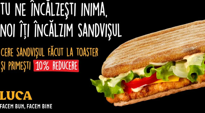 LUCA introduce sandvișuri calde în meniu prin investiții de peste 2 milioane de euro