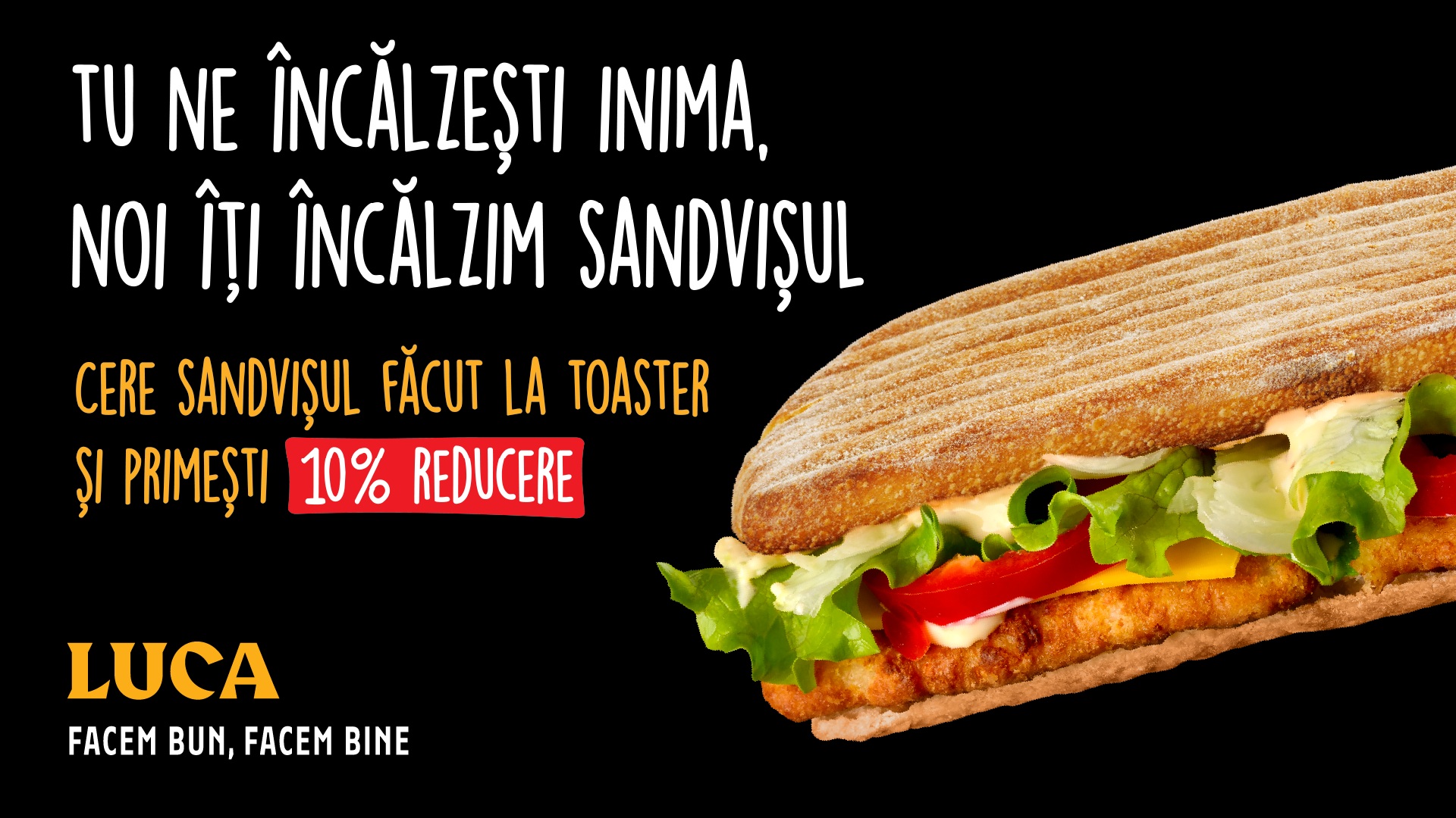 LUCA introduce sandvișuri calde în meniu prin investiții de peste 2 milioane de euro