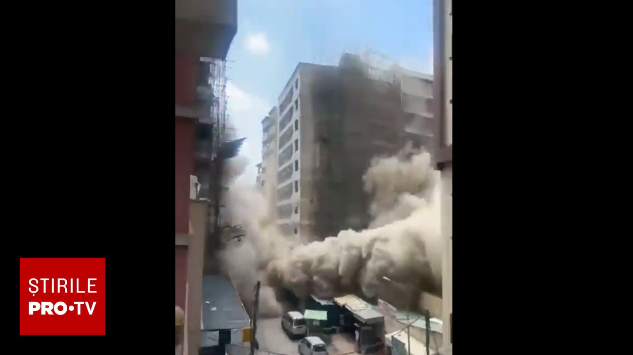 Un imobil de mari dimensiuni aflat în construcție s-a prăbușit în Nairobi