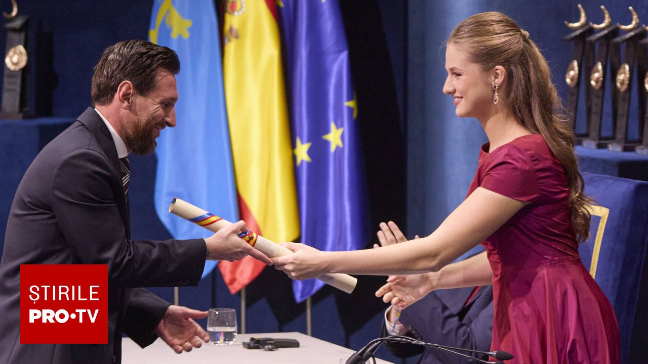 Lionel Messi a primit Premiul Prințesei de Asturias în Spania pentru realizările sportive și activitatea caritabilă