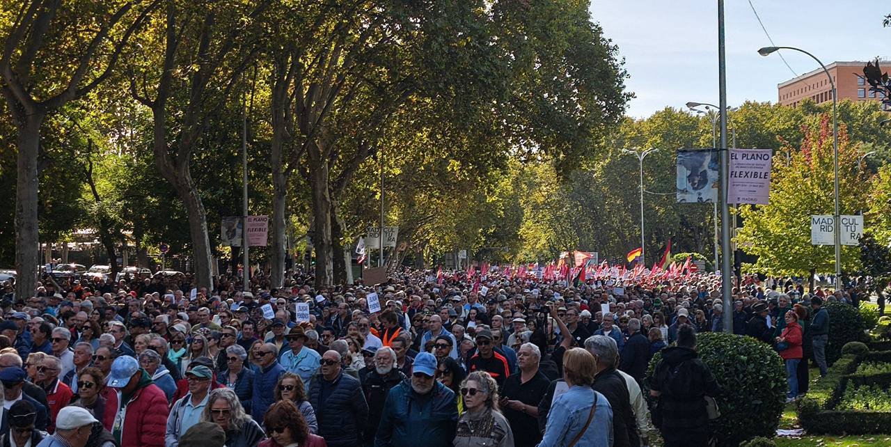 Proteste masive la Madrid pentru protejarea sistemului public de pensii