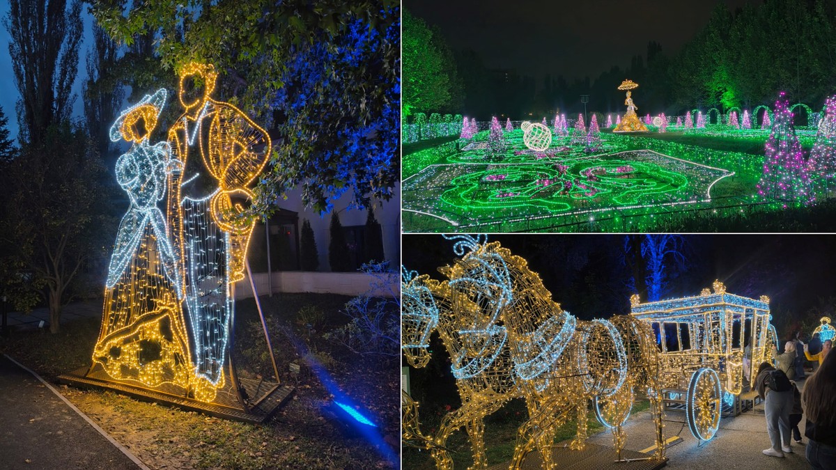 Grădina Botanică din București găzduiește Lumina Park, un parc de lumini cu tematică globală