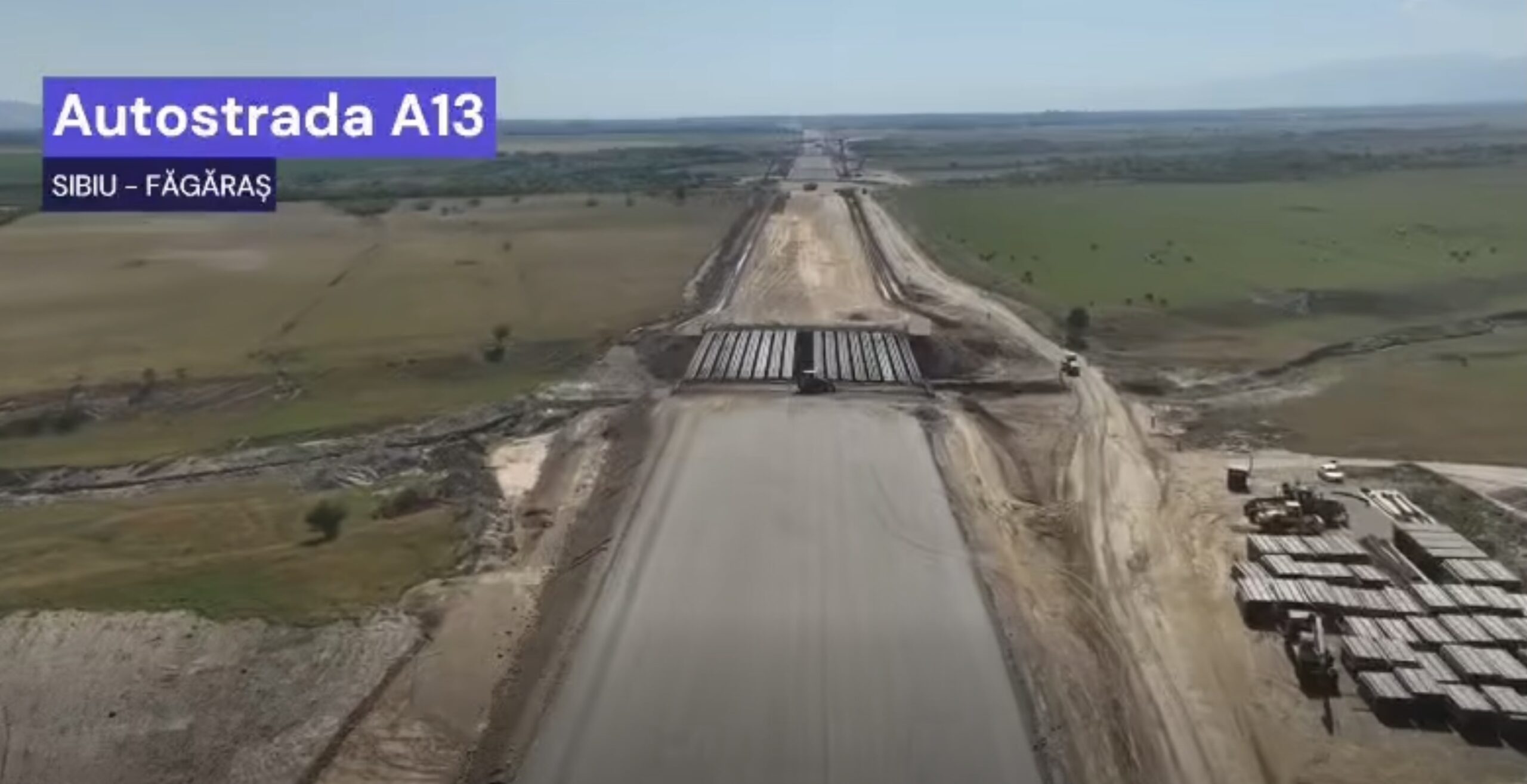 Lucrări majore pe Autostrada Sibiu-Făgăraș: a început montarea ultimului segment metalic la un pod de arc