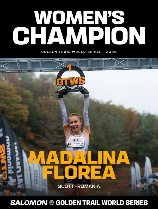 Mădălina Florea a câștigat pentru al doilea an consecutiv titlul de campioană Golden Trail World Series