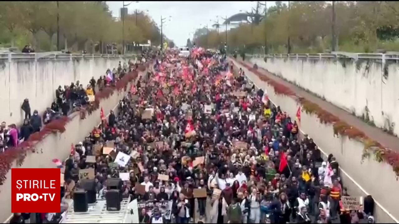 Proteste masive în Franța: zeci de mii de polițiști mobilizați și sute de rețineri în diverse orașe