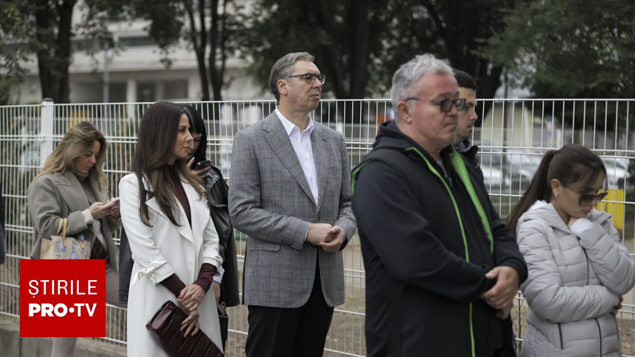 Alegeri în Serbia: Aleksandar Vučić a așteptat la coadă pentru a vota în contextul unor tensiuni sociale