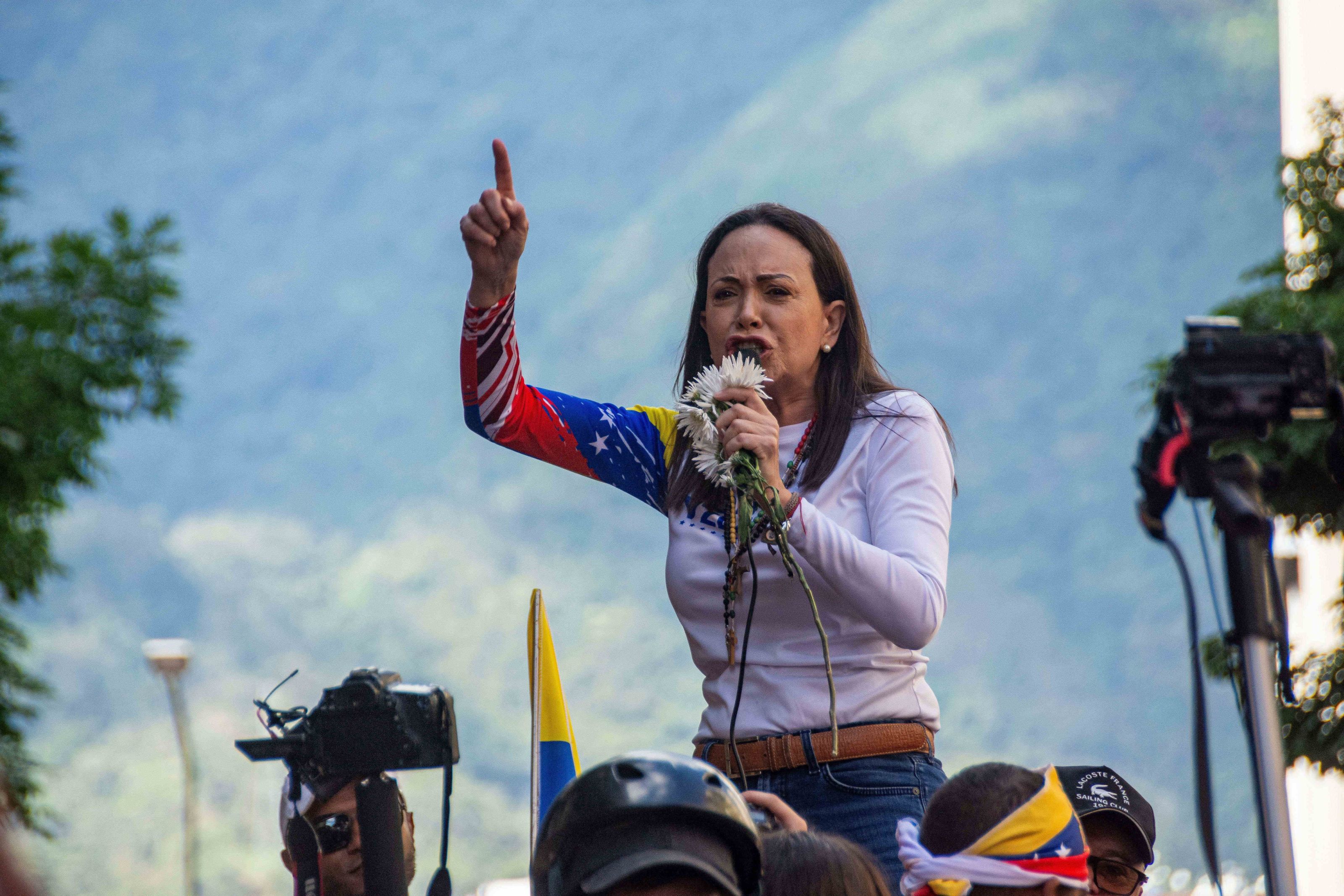 Lidera opoziției venezuelene María Corina Machado s-a întors în țară după luni de exil
