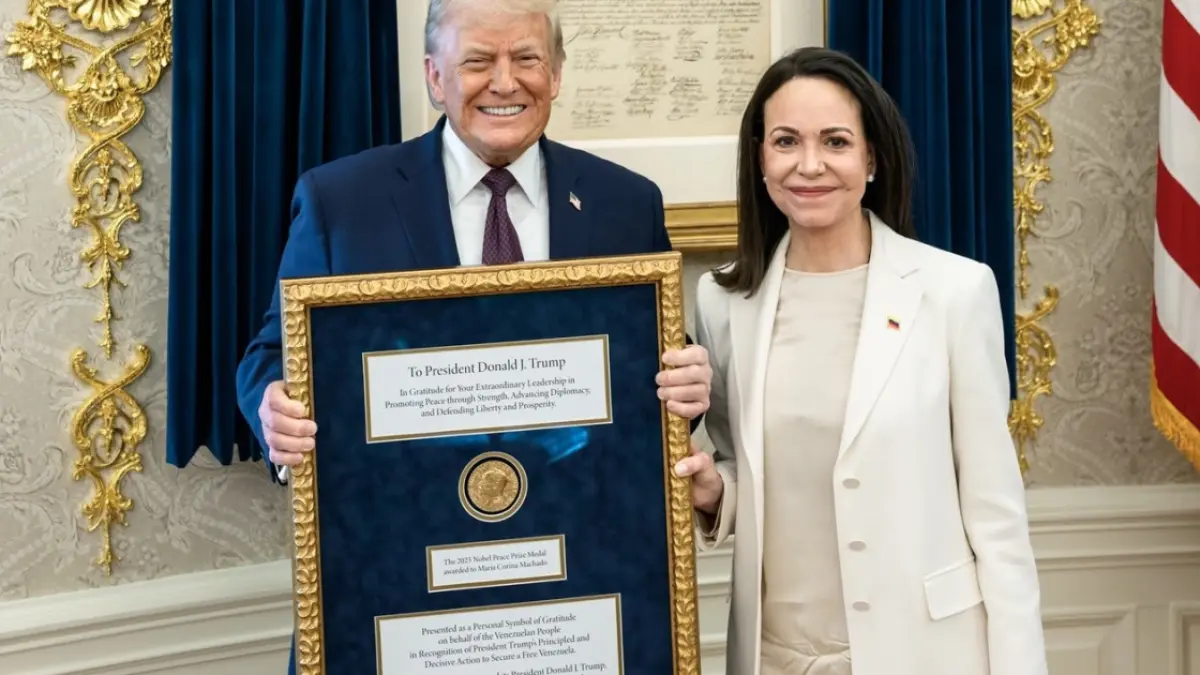 Maria Corina Machado s-a întors în Venezuela după aproape un an de exil