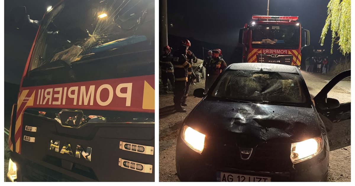 Pompier rănit cu o cărămidă în piept în timpul unei intervenții la un incendiu în Ștefănești