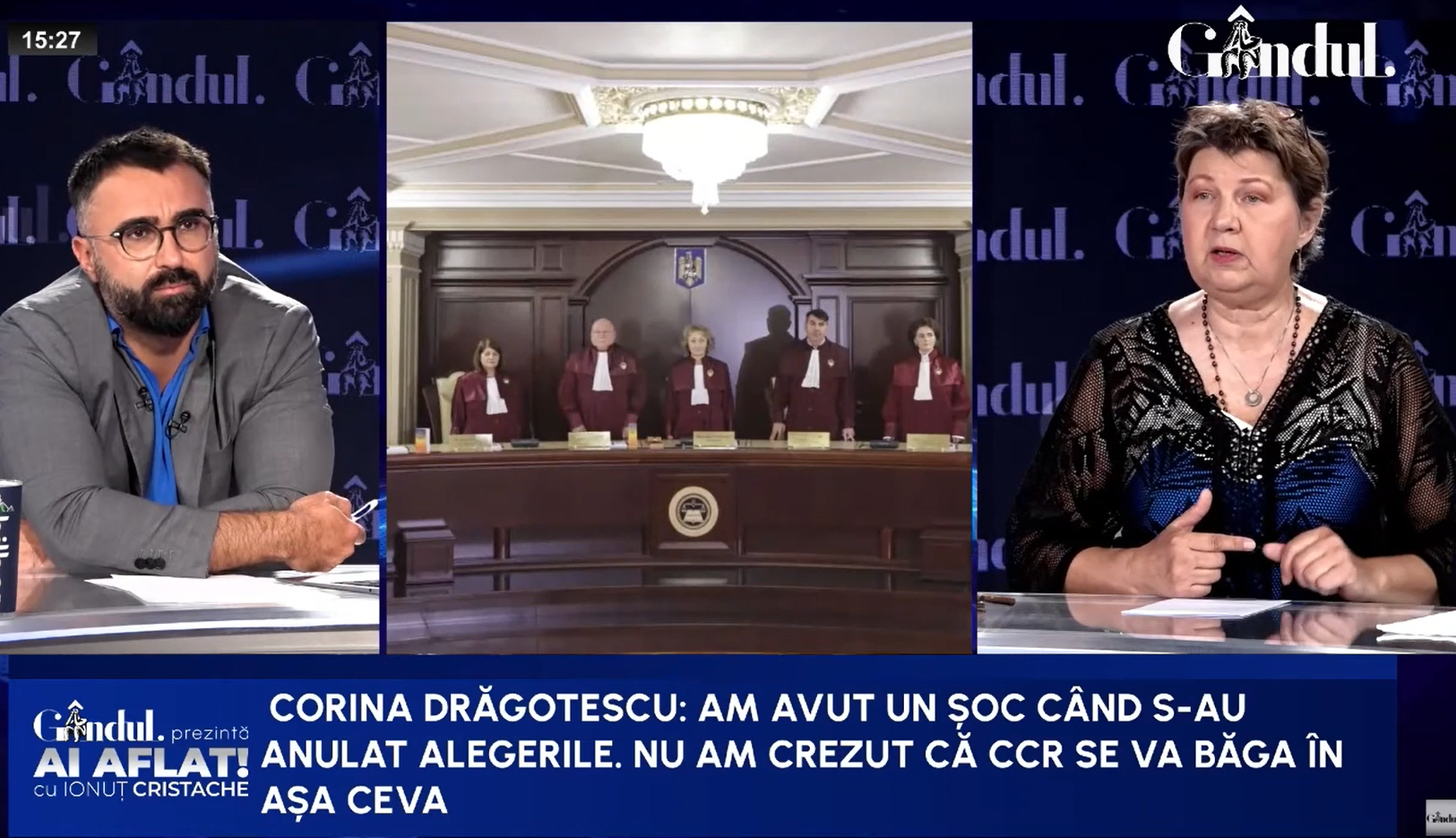 Corina Drăgotescu despre anularea alegerilor din 2024: A fost un șoc și un atentat la spiritul Constituției