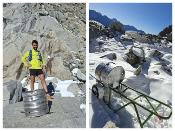 Un butoi de bere pierdut în Alpi a fost găsit după 50 de ani: lichidul era încă potabil