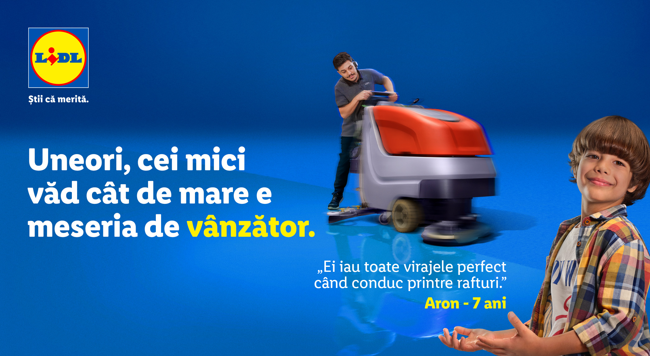 Lidl lansează campania „Un job mare prin ochii celor mici” pentru a evidenția valoarea meseriei de vânzător