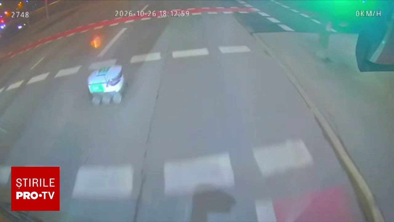 Robot de livrări a provocat un accident în Estonia: nouă persoane au fost rănite