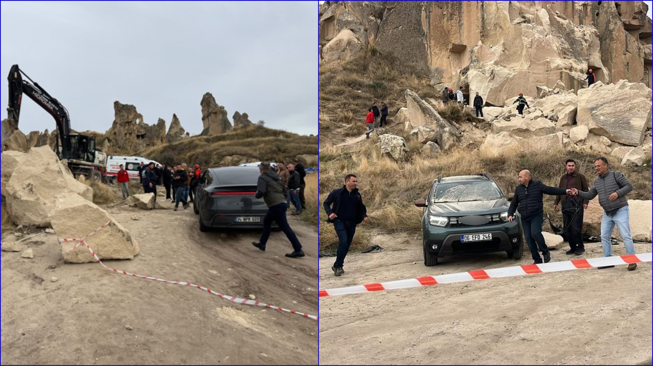 Tragedie în Cappadocia: O stâncă s-a prăbușit în Göreme, provocând trei victime decedate
