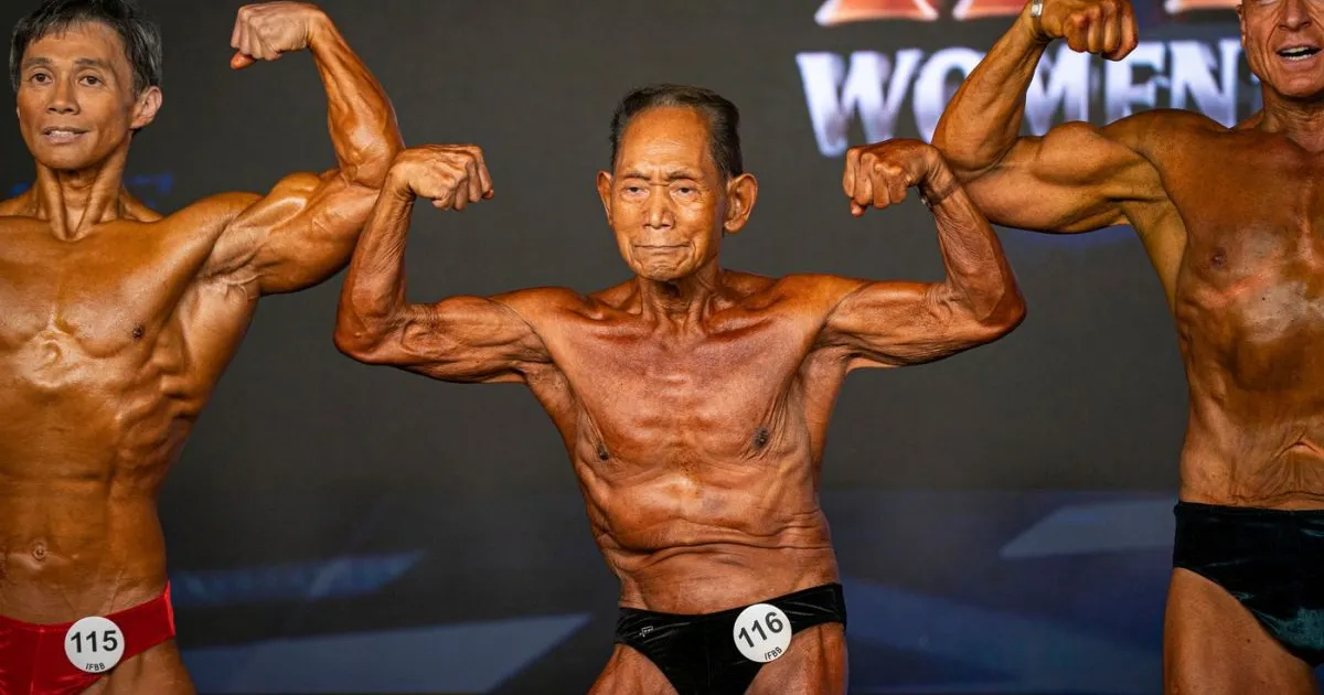 Culturist japonez de 90 de ani a impresionat la o competiție internațională de culturism din Spania