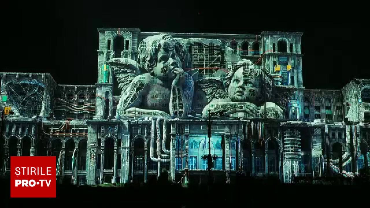Bucureștiul a găzduit iMapp, cel mai mare concurs de video-mapping din lume, sub tema PAST.FORWARD.