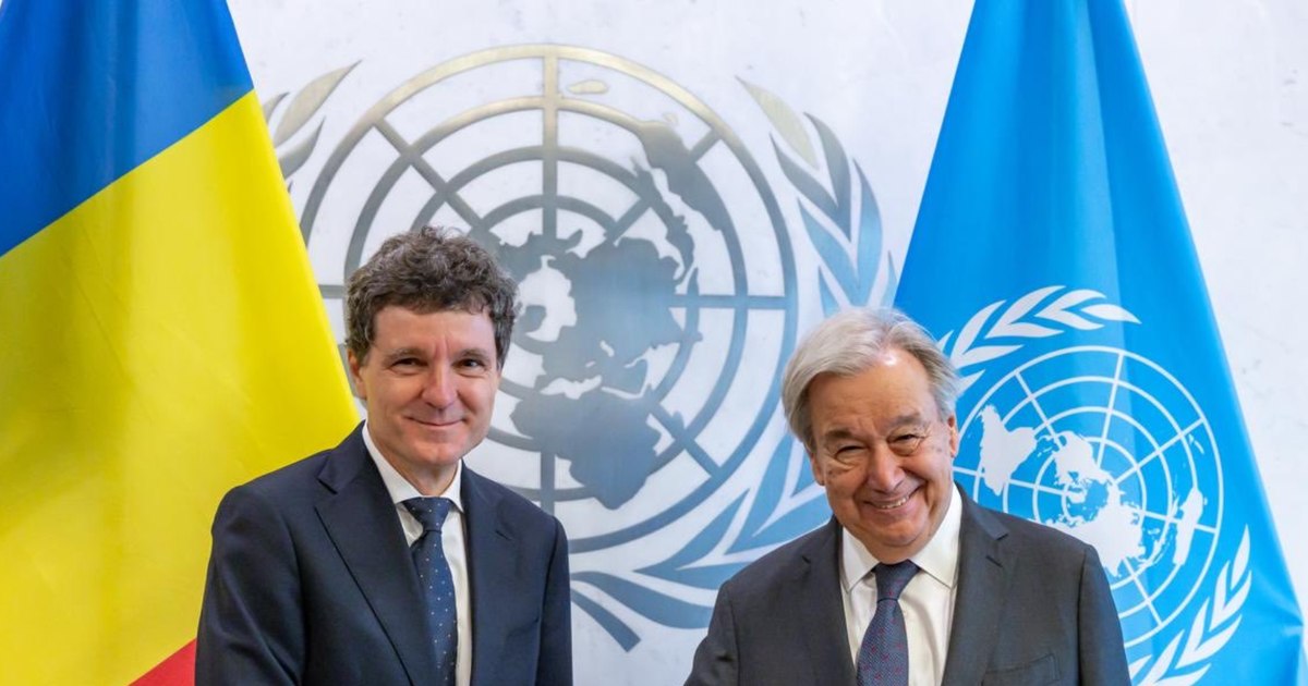 Nicușor Dan s-a întâlnit cu secretarul general al ONU, Antonio Guterres, la New York