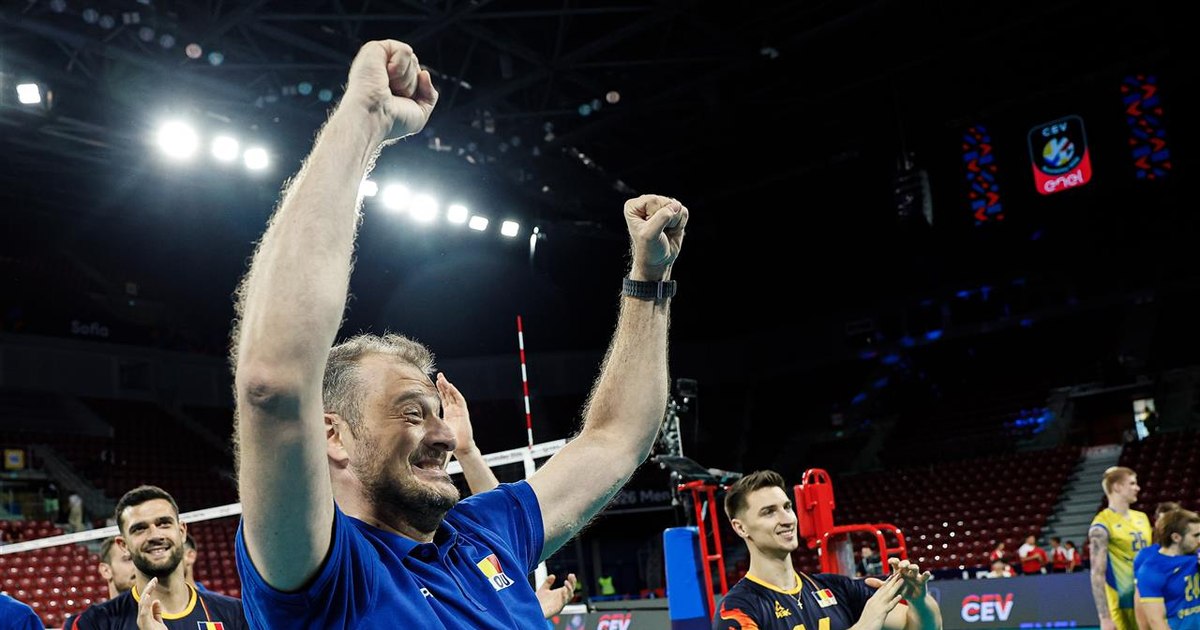 România se califică în sferturile de finală ale Campionatului European de volei după victoria cu Ucraina