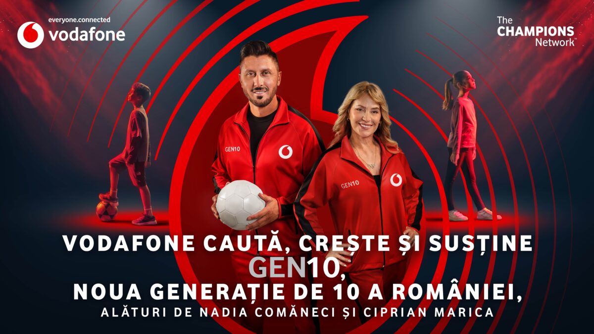 Vodafone lansează proiectul GEN10 pentru descoperirea viitorilor campioni ai României
