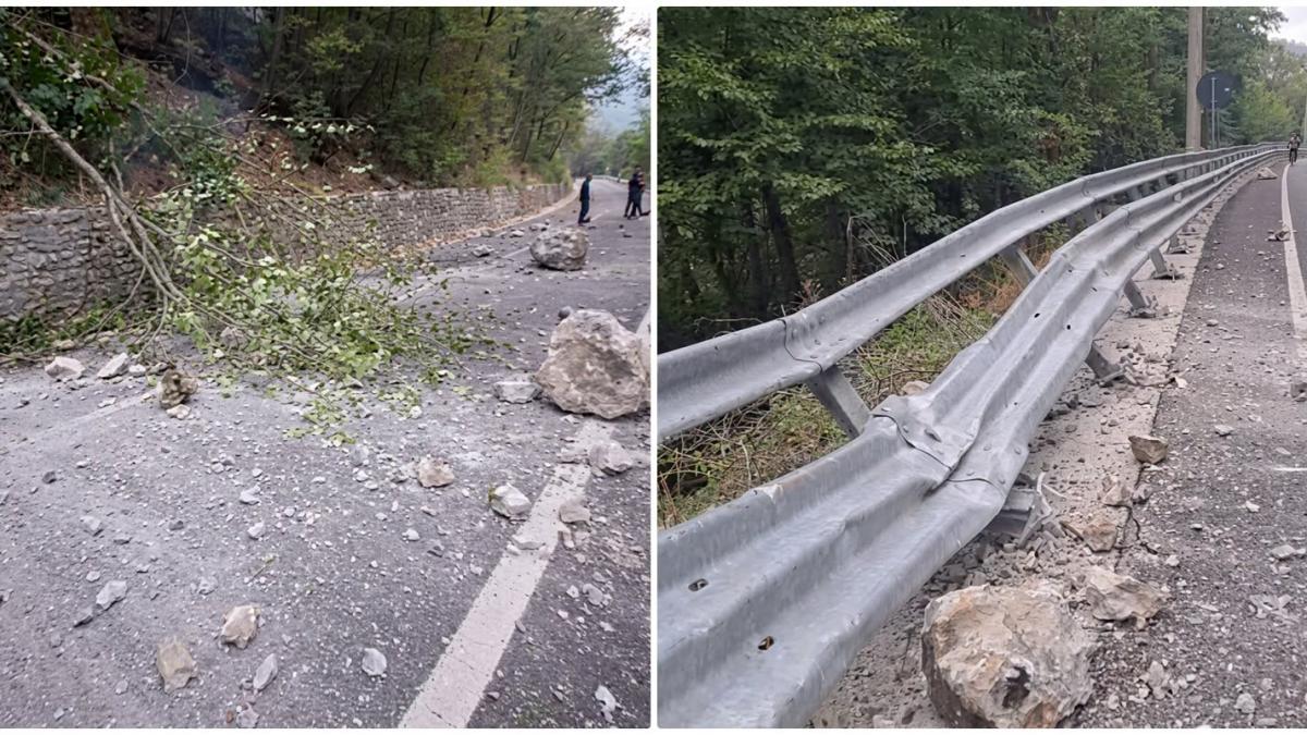 Trafic restricționat pe DN 67D în zona Băile Herculane din cauza unui incendiu de pădure