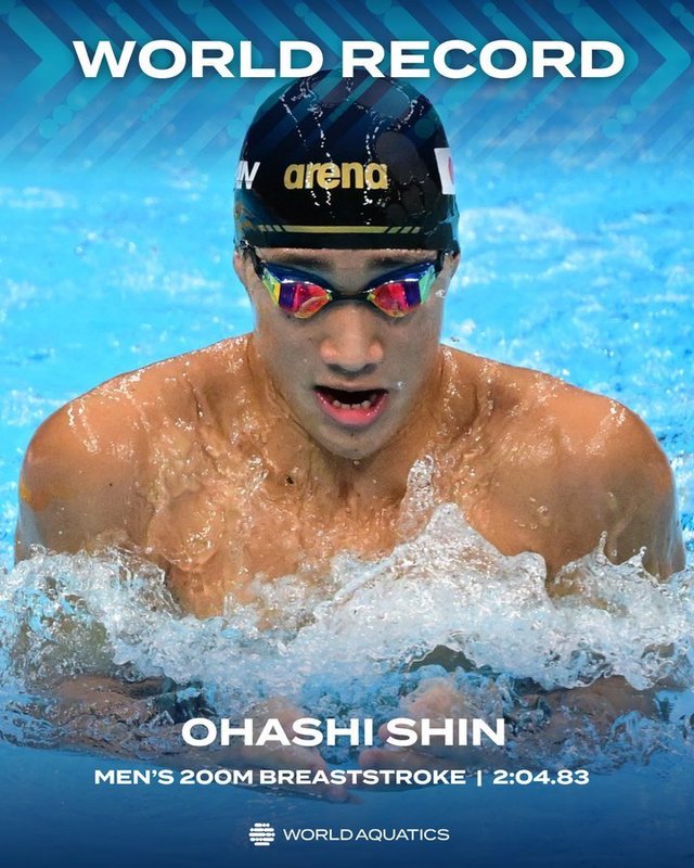 Natație: Shin Ohashi a stabilit un nou record mondial la 200 m bras la doar 17 ani