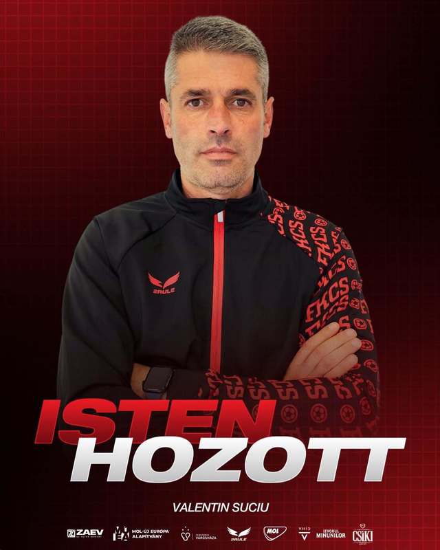 Valentin Suciu revine ca antrenor principal la Csikszereda Fk în Superligă