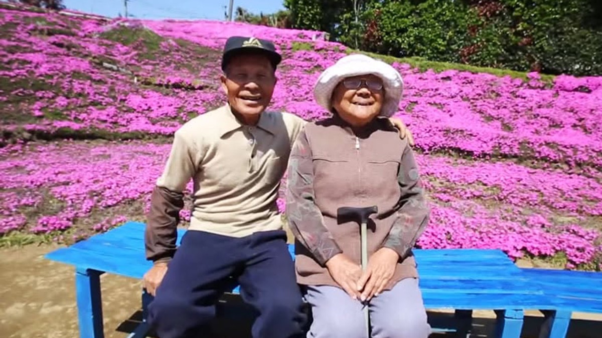 Un bărbat din Japonia a plantat mii de flori pentru a-și ajuta soția nevăzătoare să depășească depresia