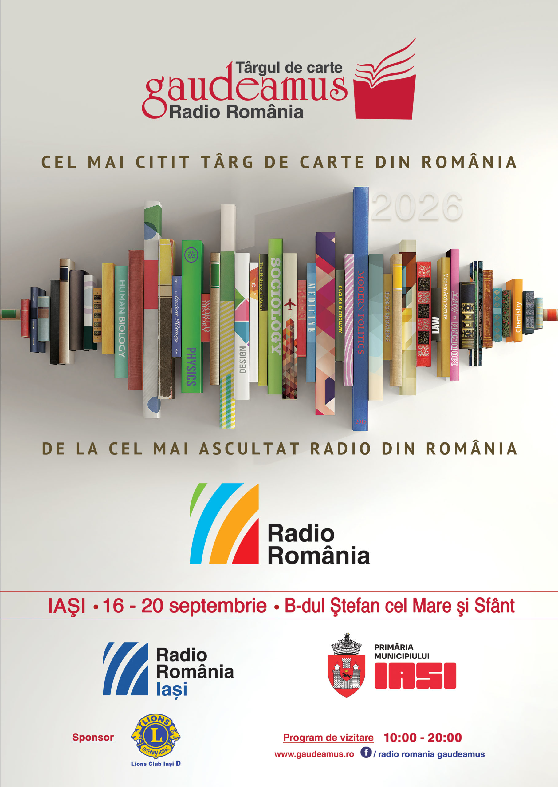 Iașiul găzduiește cea de-a șasea ediție a Târgului de Carte Gaudeamus Radio România