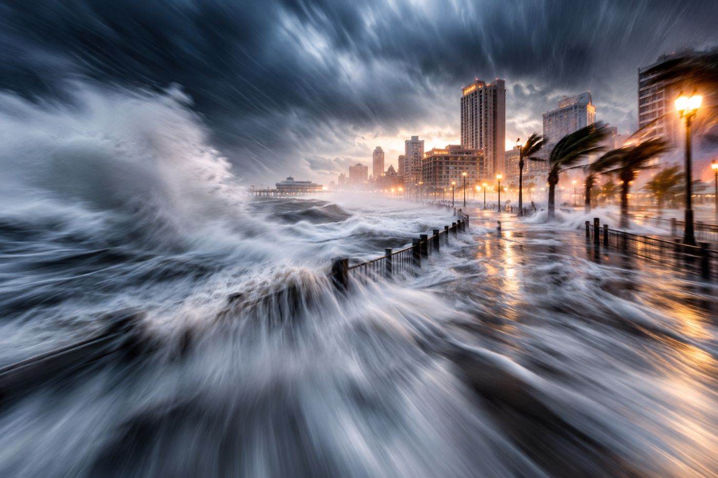 Inundații record în Atlantic City după o furtună puternică ce a lovit coasta de nord-est a SUA