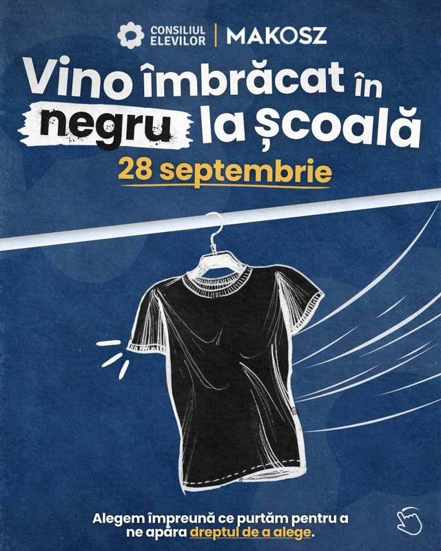Protest masiv în școli: Elevii vor purta haine negre luni, în semn de opoziție la uniformele obligatorii