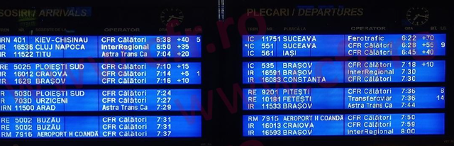 Întârzieri la trenurile din București Nord după incidentul cu o garnitură Ferotrafic