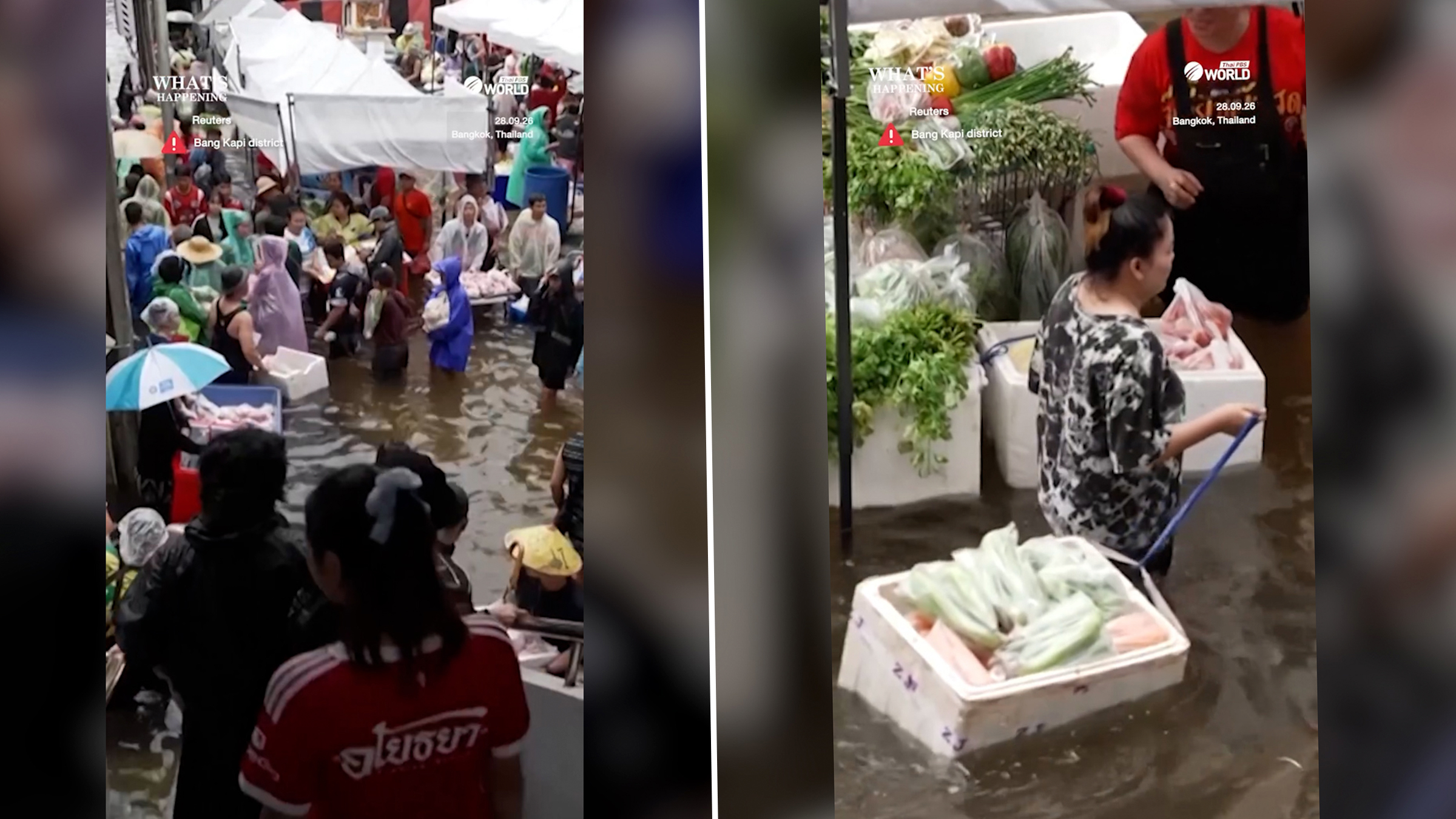 Inundații masive în Bangkok: străzi inundate și piețe improvizate în capitala Thailandei