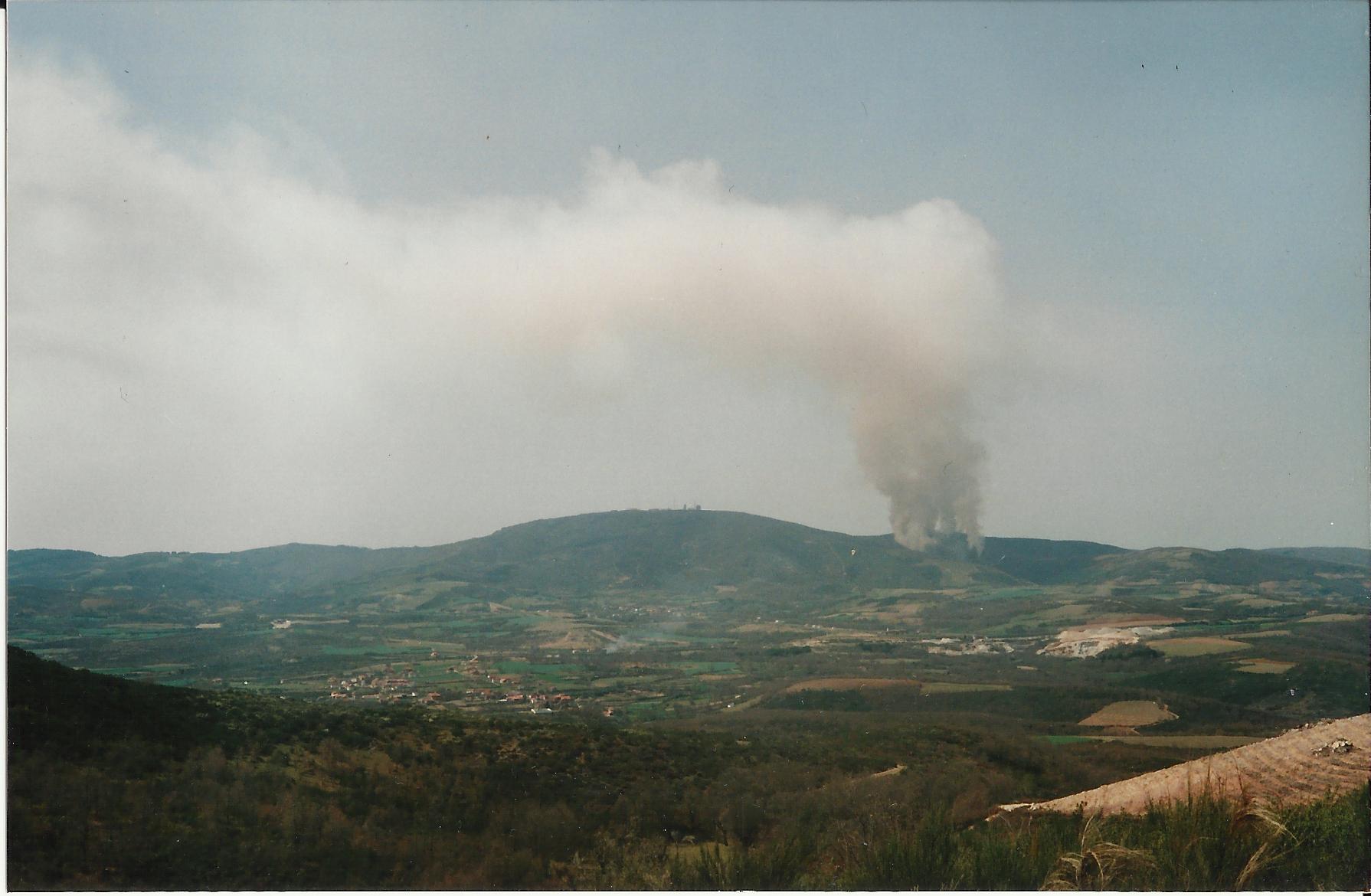 Incendiu masiv în Parcul Național Domogled - Valea Cernei: 423 de hectare de pădure sunt afectate