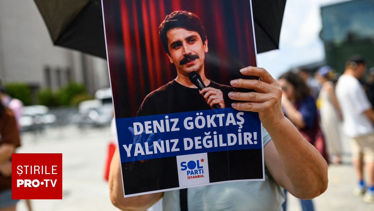 Comediantul Deniz Goktas a fost eliberat după 88 de zile de detenție pentru glumele adresate lui Erdogan