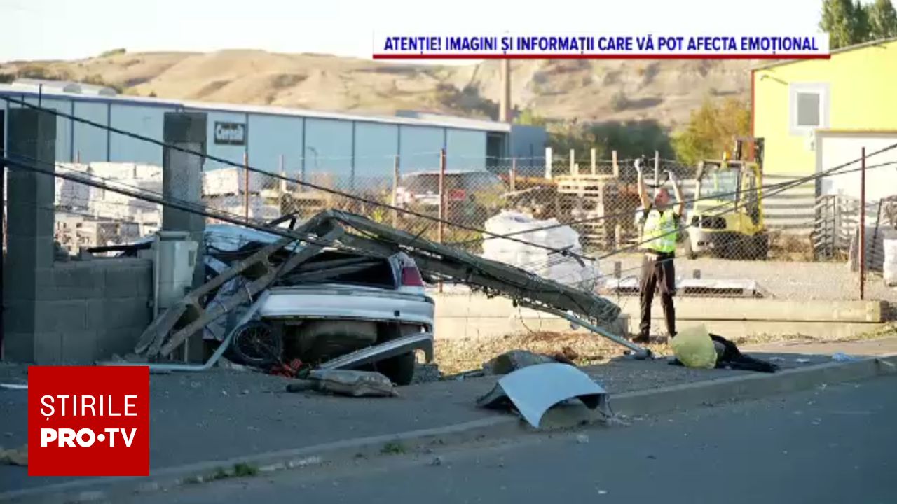 Accident violent în Câmpia Turzii: un copil de 6 ani este în stare gravă după ce mașina s-a izbit de un stâlp